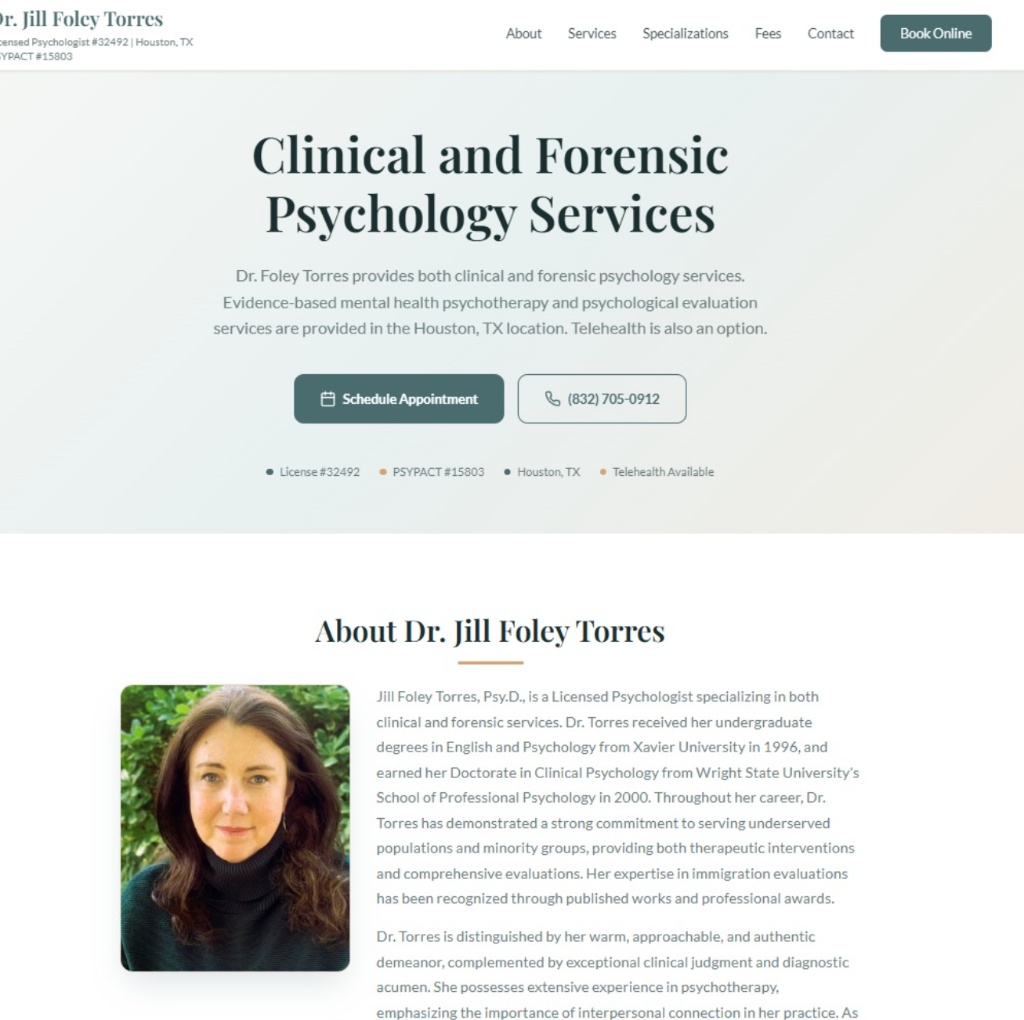 Dr. Jill Foley Torres Website